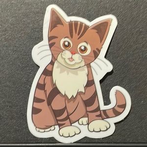 TABBY CAT STICKER